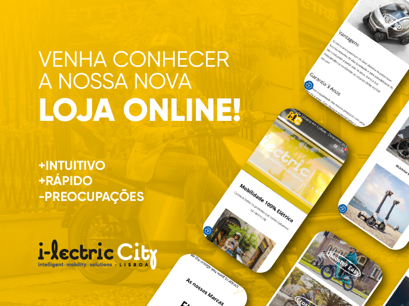 Loja online da i-lectric city já disponível! 🤩