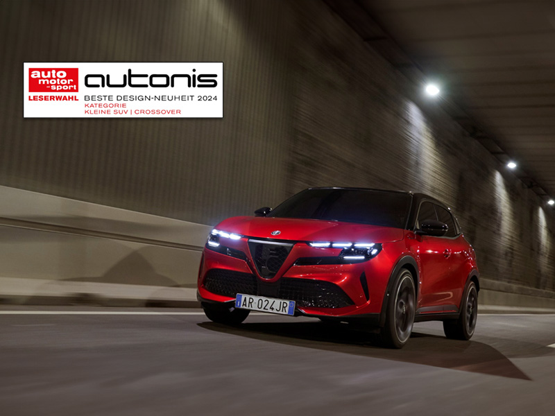 Novo Alfa Romeo Junior conquista prémio de design  autonis 