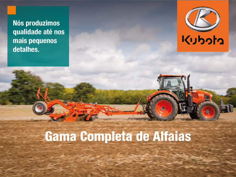 Uma gama completa de ferramentas agrícolas e implementos Kubota